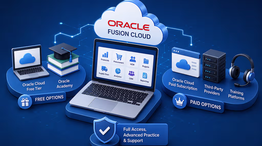 How to Get Oracle Fusion Cloud Instance Access for Practice (Free & Paid Options)